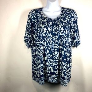 Lucky Brand blue top size medium